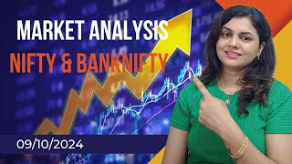 TODAY MARKET Analysis 09102024 nifty bank nifty  trading livetrading niftybanknifty [upl. by Lozar]