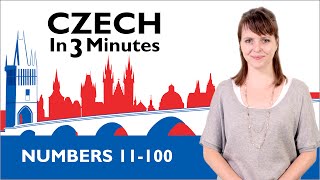 Learn Czech  Numbers 11100  Czech in Three Minutes [upl. by Sebastiano677]