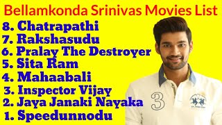 Bellamkonda Srinivas Top 8 South Hindi Dubbed Movies List  Sai Srinivas All Movies List Filmy Facts [upl. by Tifanie]