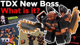 TDX NEW ERADICATOR MK1 C BOSS LEAK Nightmare Mode Boss  REDACTED  Tower Defense X Roblox [upl. by Enirol334]