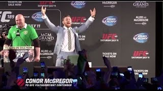 UFC 189 World Championship Tour Dublin Press Conference Recap [upl. by Heid141]