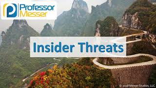 Insider Threats  CompTIA Network N10007  44 [upl. by Ibrad255]