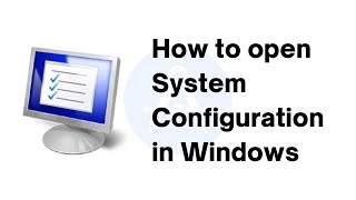 How to open System Configuration in Windows msconfig shorts [upl. by Cheatham]