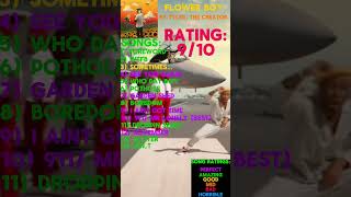 Flower Boy Album Rating rap hiphop albumreview flowerboy tylerthecreator music chromakopia [upl. by Ientruoc]