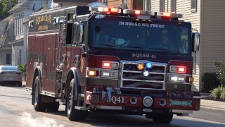 Camden Wyoming Fire Company Squad 41 Responding [upl. by Darn163]