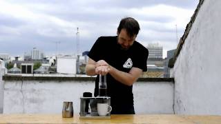 Gwilym Davies Demonstrating the Aeropress Coffee Maker [upl. by Dar]