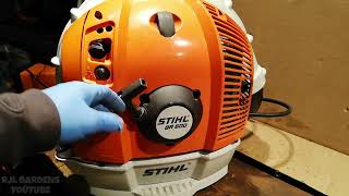 Stihl BR 600 Problems Valve Adjusting [upl. by Atteuqnas]