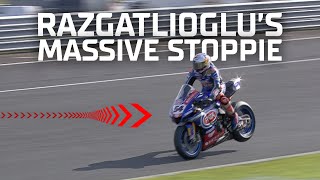 MASSIVE STOPPIE from Toprak Razgatlioglu  Most 2021 [upl. by Strenta]