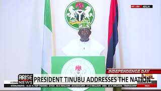 Oct 1st Speech I Am Aware Of the Struggles Many of You Face In These Challenging Times Tinubu [upl. by Salokkin]