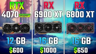 RTX 4070 SUPER vs RX 6900 XT vs RX 6800 XT  Test in 7 Games [upl. by Ofori724]