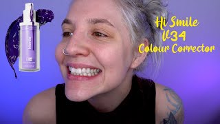 Hismile V34 Colour Corrector Serum amp Foam Review  Week long test  Teeth whitening at home [upl. by Ahsinwad]