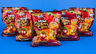 Five Grossery Gang Mystery Packs Mini Corny Chips [upl. by Adahsar]