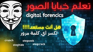 شرح أسرار الصور في مجال stegragraphy  كسر كلمات المـرورب أداة crunch و stegseek [upl. by Felice]