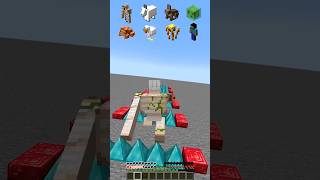 Spike Levels vs Jumping Mobs memes minecraft shorts minecraft [upl. by Hittel]