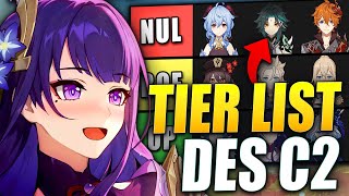 TIER LIST DES C2 Genshin Impact 44 [upl. by Bruno]