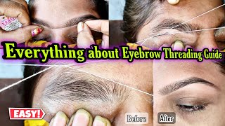 Eyebrow Threading with full guidance for beginners step by step Tutorial [upl. by Ruamaj]