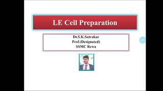 LE Cell Preparation  Paramedical Students [upl. by Shawn]