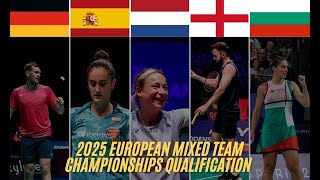 Netherlands vs Iceland 2025 European Mixed Team Championships Qualification Badminton 05122024 [upl. by Forster]