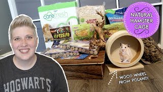 NATURAL HAMSTER CAGE PART 2  GIANT NATURAL HAMSTER HAUL [upl. by Teik505]