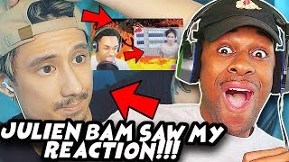 MY FAVORITE GERMAN YOUTUBER JULIEN BAM REACTED TO MY REACTION REACTCEPTION [upl. by Ztnaj554]