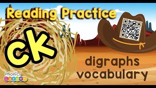 CK Digraph  Blue Grass Phonics  Practice Reading  Phonics Garden [upl. by Tesil382]