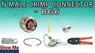 N Male Crimp Connector For RG6  Perfect For DIY Installs [upl. by Batista]