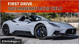 2023 Maserati MC20 Cielo  First Drive  Drivingca [upl. by Greggs]