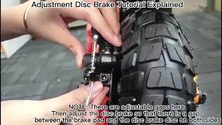 KuKirin G2Proamp G2 Max Brake Caliper Adjustment Tutorial （碟刹器调整教程） [upl. by Odie677]