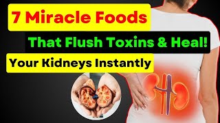 7 Miracle Foods That Flush Toxins amp Heal Your Kidneys Naturally  Boost Kidney Health kidneyhealth [upl. by Eanehs]