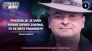 INTERVJU Dragan Marković  Podzemlje je uvek korak ispred zakona to se neće promeniti 4102023 [upl. by Odo]