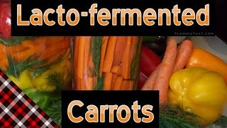 Lactofermented Carrots Easy [upl. by Nnaitsirhc455]