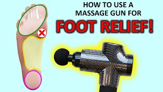 How To Use A Massage Gun For Foot Relief amp Plantar Fasciitis [upl. by Ingrid]