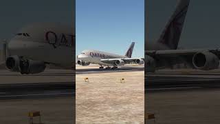 Qatar A380 landing in Doha Qatar msfs shorts landing [upl. by Stoughton]