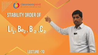 Bond parameters of Li2 Be2 B2 and C2  Lecture  70 4K video [upl. by Shapiro908]