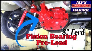 How to set pinion bearing preload  8quot Ford  65 Mustang Fastback [upl. by Aneelahs801]