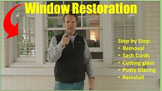 How to Restore a Historic Wooden Window  Step by Step [upl. by Oliric901]