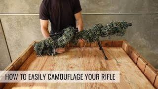 How to Easily Camouflage Your Rifle with the Arcturus Ghillie Rifle Wrap [upl. by Tnerual975]