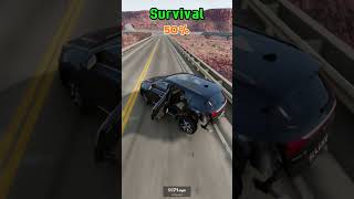 Chances of survival with different vehicles 22 beamngdrive shorts automobile beamng [upl. by Nnaacissej]