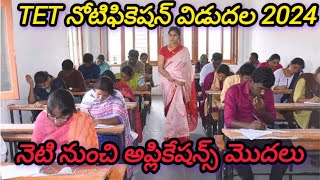 TET నోటిఫికేషన్ విడుదల 2024  tet ఎక్సమ్ డెట్స్ [upl. by Aisatsan662]