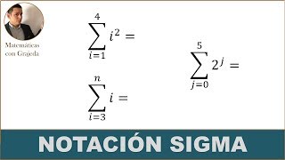 Notación sigma Explicación y ejemplos  Sumatoria [upl. by Assenar533]