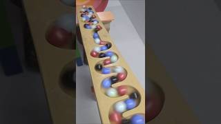 Marble Run Race ASMR  Wooden Wave Course Colorful Marbles 134 marblerunandmore marblerunrace [upl. by Premer957]