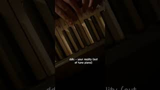 here is ddlc your reality on an out of tune piano  piano cover ddlc [upl. by Anaiad]