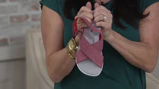 CLOUDSTEPPERS by Clarks Adjustable Sandals  Arla Kaydin on QVC [upl. by Sheaff653]