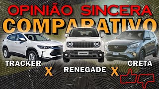 Qual é o melhor Renegade Creta ou Tracker  Comparativo entre os SUV compactos mais vendidos [upl. by Ynnelg]