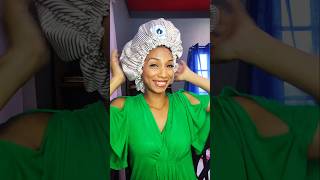 How to Put Curly Hair in a Satin Bonnet  Night Routine for protecting your curls [upl. by Coniah101]