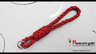 Paracord lanyard done using a single strand [upl. by Aenaj]