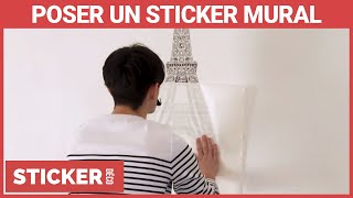 Comment poser un sticker mural  Sticker Déco [upl. by Amari]