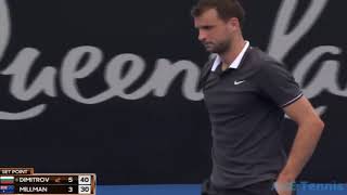 Grigor Dimitrov vs John MillmanHighlights [upl. by Fawna]