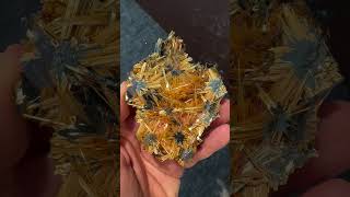 Golden Rutile crystals goldenrutilequartz viralvideo trendingnow short [upl. by Tnecnev]