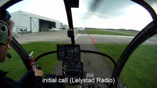 Schweizer 300 startup and hover exercises [upl. by Lativa]